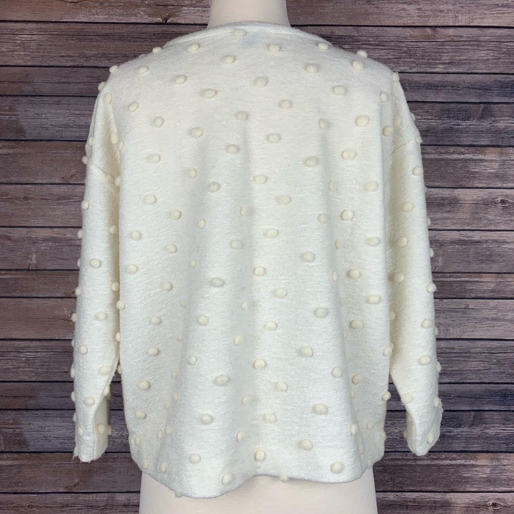 ANN TAYLOR Textured Polka Dot Sweater - Picture 4 of 8